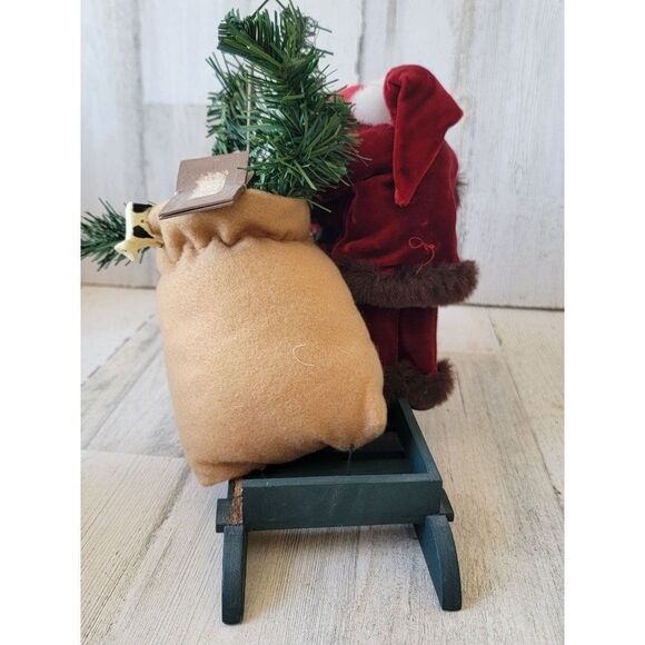 Santa Claus joyride sled bell gift AS IS figured decor home sledding - Picture 10 of 12